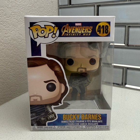 Funko Pop Marvel Avengers Infinity War Bucky Barnes Bobble-Head Figurine 418 - Picture 3 of 13